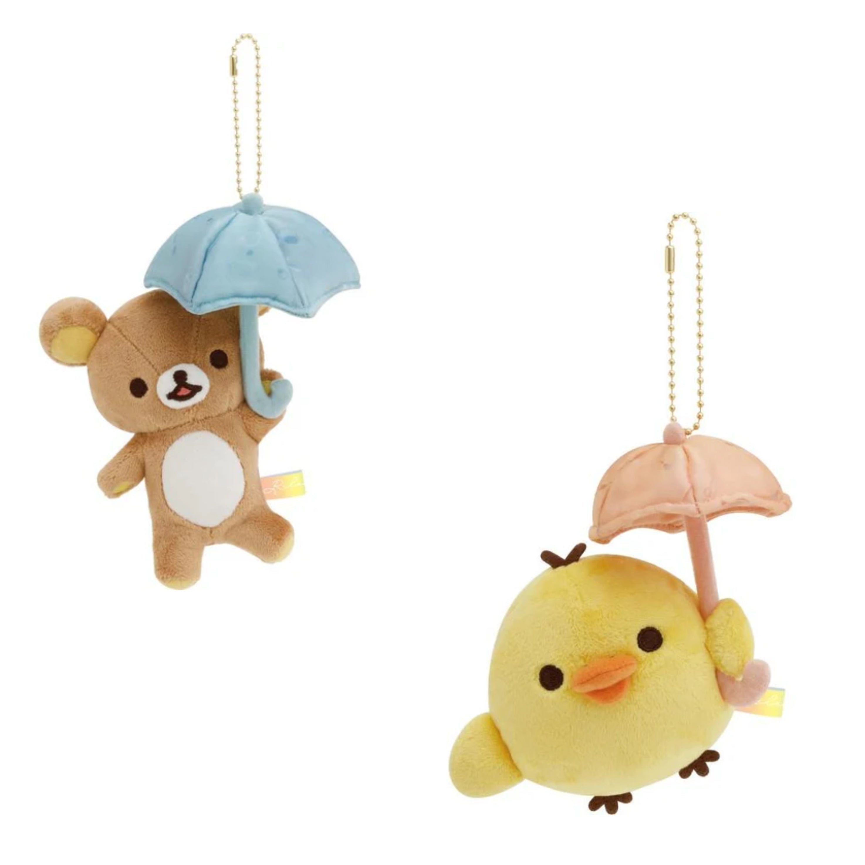Rilakkuma｜Rainy Day to Sunny Umbrella Mascot Holder /Plush Keychain｜160×140×95mm approx.