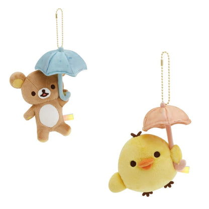 Rilakkuma｜Rainy Day to Sunny Umbrella Mascot Holder /Plush Keychain｜160×140×95mm approx.