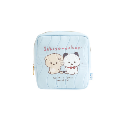 Ishiyowachan｜Square Cosmetic Pouch｜190×190×60mm approx.