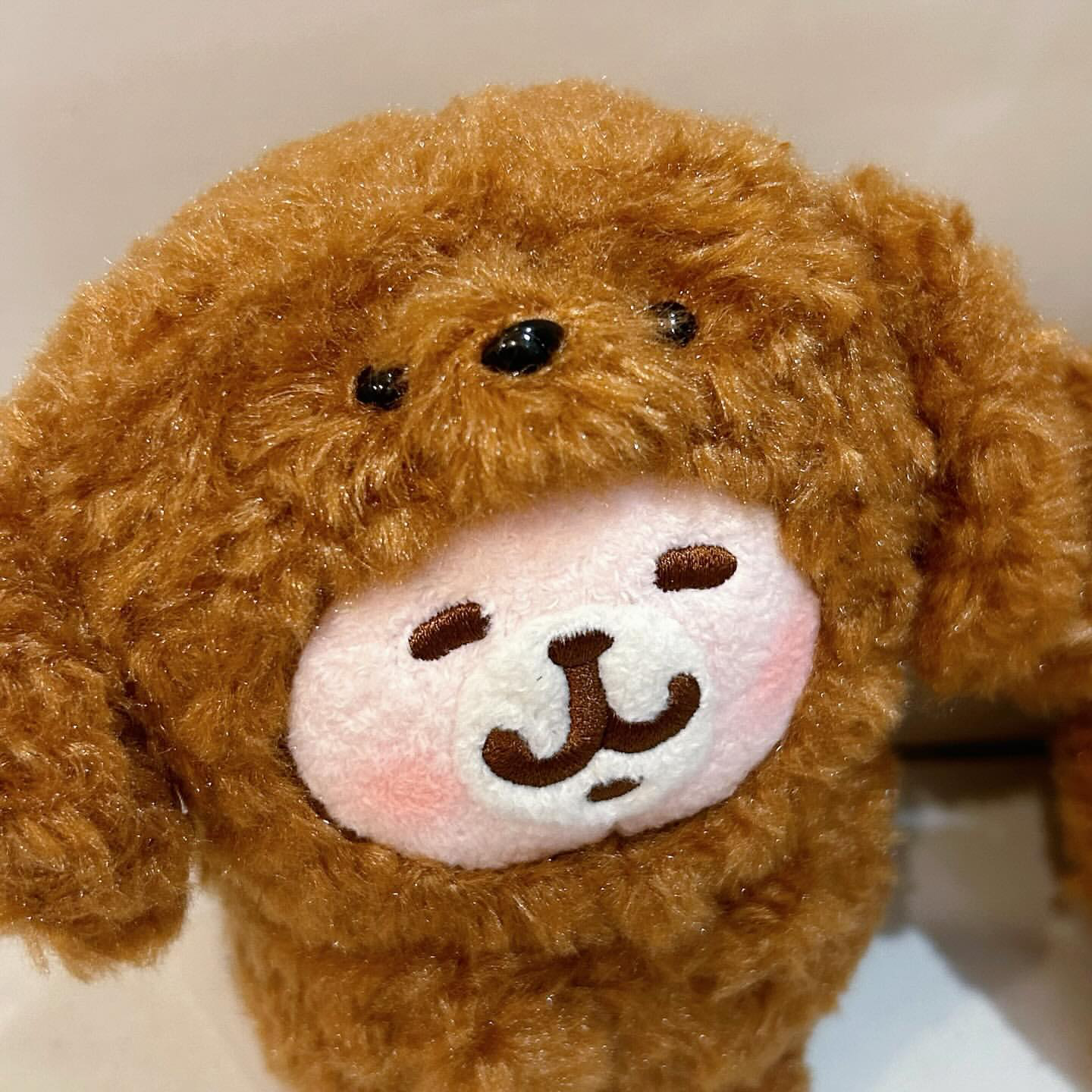 Kanahei卡娜赫拉｜Small Animals Poodle Rabbit贵宾犬兔兔迷你毛绒坐姿玩偶/公仔｜約H14 x W12.5 x D9.5cm