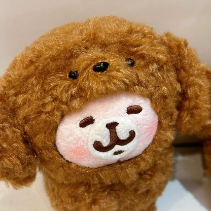 Kanahei卡娜赫拉｜Small Animals Poodle Rabbit贵宾犬兔兔迷你毛绒坐姿玩偶/公仔｜約H14 x W12.5 x D9.5cm