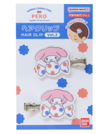 Sanrio｜Peko Chan Acrylic Hair Clip :Candy｜36×36×6mm approx.