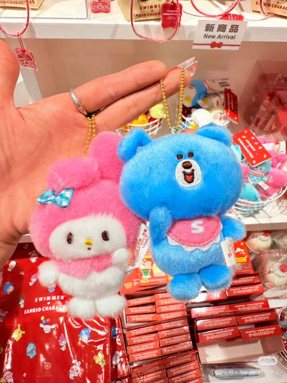 Sanrio｜swimmer (2nd Edition) Mascot Holder /Plush Keychain｜W6×D3.5×H11cm approx.