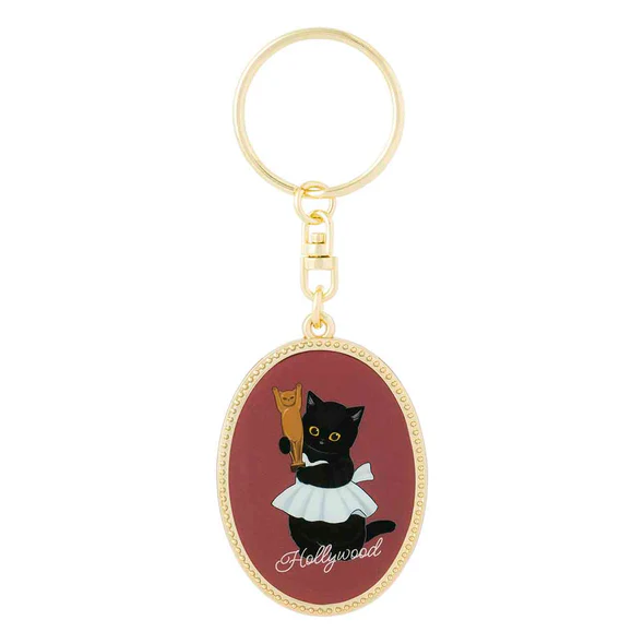 Mofusand｜mofumofu journey Oval Metal Keychain/Keyring｜H105 x W38 x D3mm approx.