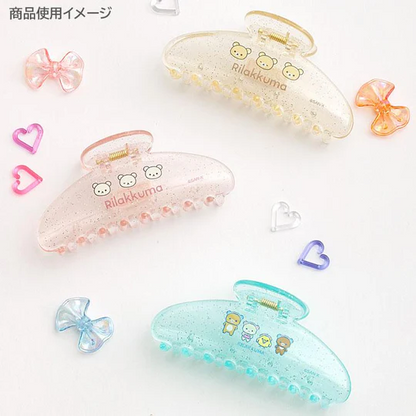 Rilakkuma｜Gaming Pixel Art Clear Glitter Hair Claw Clip｜45×110×50mm approx.