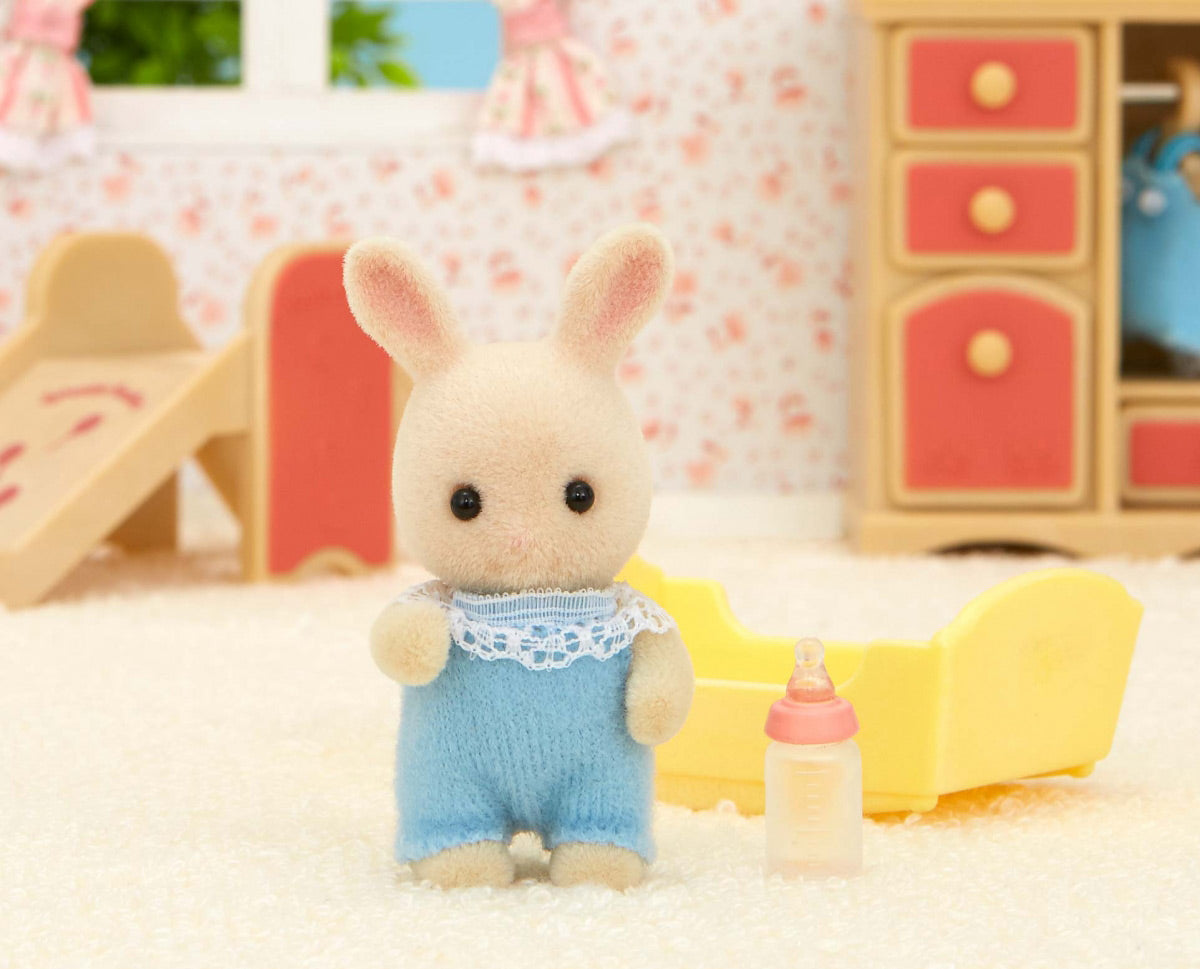 SylvanianFamilies森贝儿家族｜Milk Rabbit Baby牛奶兔宝宝摇篮奶瓶套装/玩具/过家家