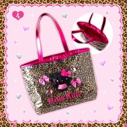 Sanrio｜Hello Kitty Maximum Gyaru Style Tote Bag｜W38 x D9 x H26cm