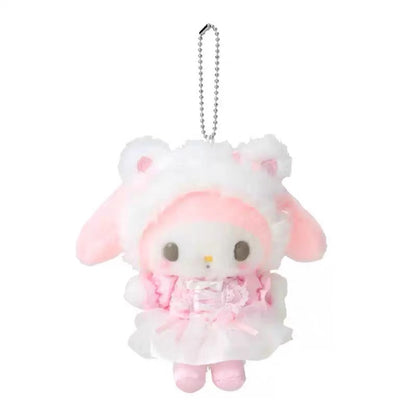 【limit 1】Sanrio｜White Cat Ballerina Mascot Holder /Plush Keychain｜9.5 x 6 x 13cm approx.