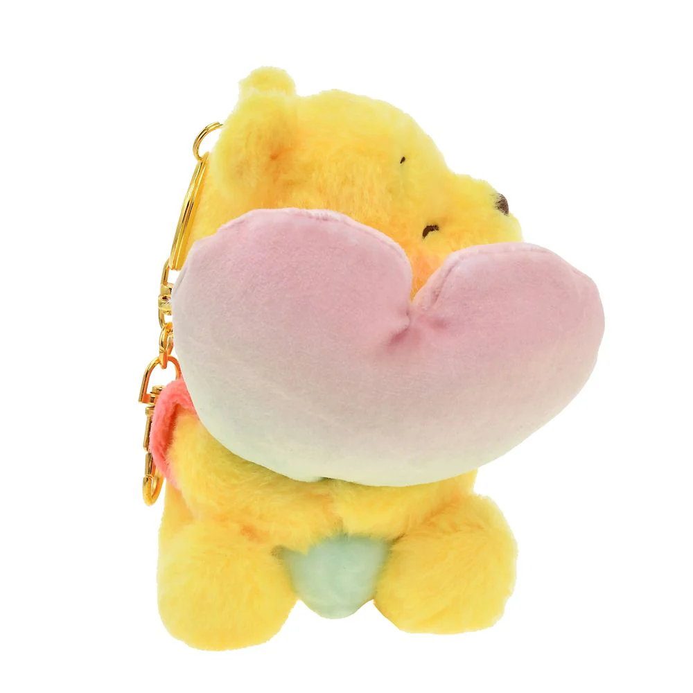 Disney迪士尼｜Plush Keychain - Gradient Smiling Hug东迪抱渐变爱心系列超治愈毛绒玩偶挂件/包挂｜ 约高さ13×幅11.5×奥行き9cm