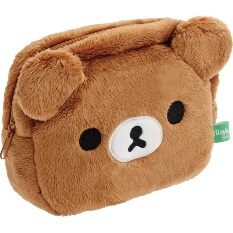 Rilakkuma｜Face Plush Cosmetic Pouch｜115×145×30mm approx.