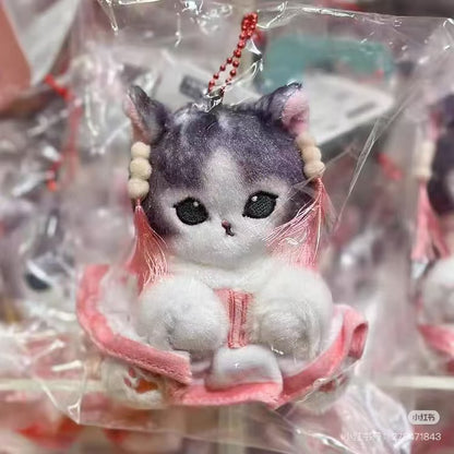 【limit 1】Mofusand｜Chainya Clothing Nyan Mascot鲨鱼猫中国新年限定吉祥服装坐姿毛绒玩偶挂件/包挂｜约H135 x W120 x D100mm