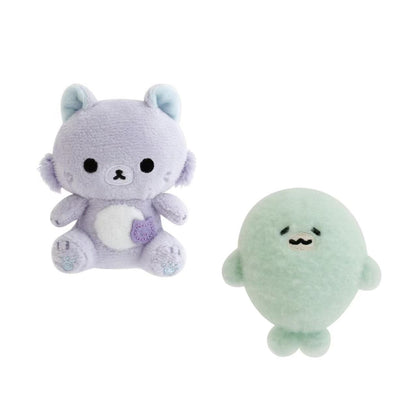 SANX｜Rilakkuma and Awawa Neko Tenori Plush Dolls/Plush Toy｜75 x 70 x 40 mm approx.