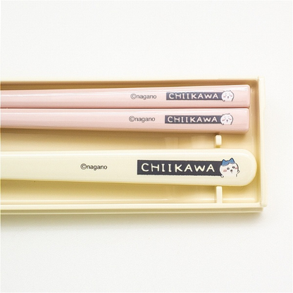chiikawa｜Chopsticks 18cm &amp; Spoon with Case｜18×191×48mm approx.
