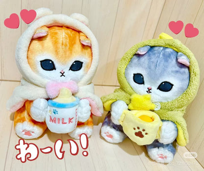 Mofusand｜Fluffy Poncho Hoodie Naughty Dinosaur Plush Dolls/Plush Toy｜225×195×260mm approx.