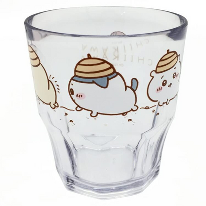 chiikawa吉伊卡哇｜OSK Chiikawa Plastic Cup可爱耐摔角色透明树脂杯/杯子/洗碗机/干燥机可用｜300ml
