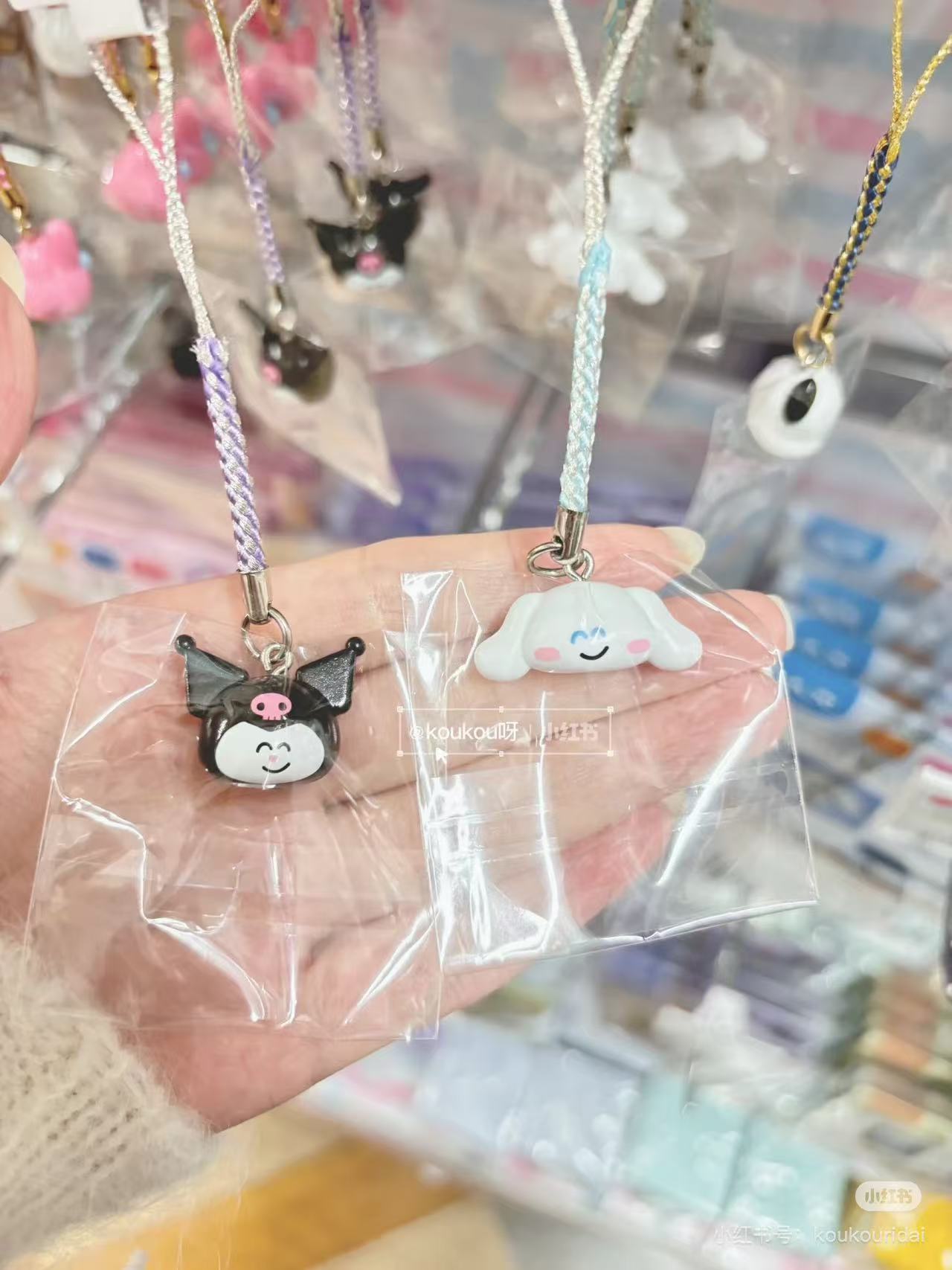 Sanrio｜Oekakisan x Sanrio Netsuke Keychain/Keyring｜H120 x W25 x D25mm approx.