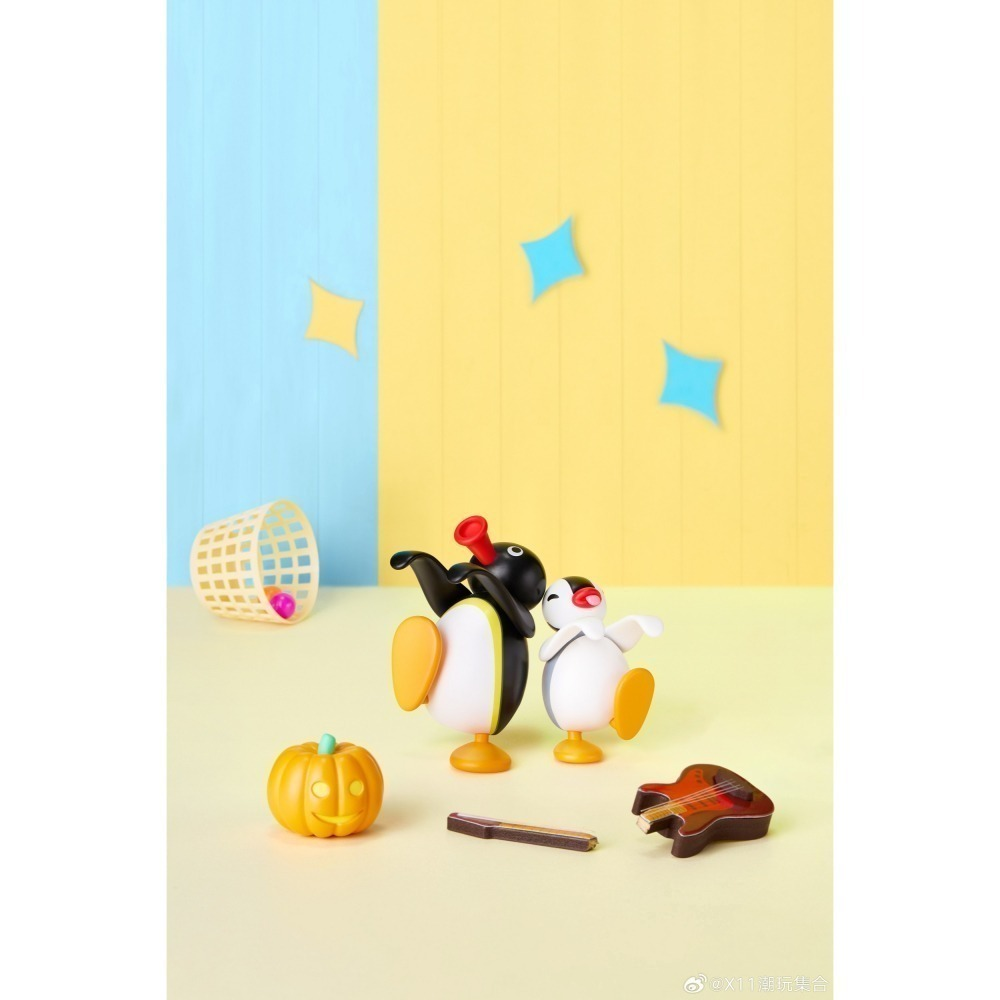 Pingu｜Mini Theater Combination Magnetic mystery bag/blind box/All 6 types｜1 box a pair