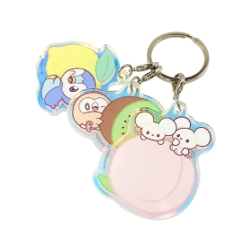 Pikachu｜Aurora Acrylic Keychain/Keyring  ｜ W55.3 x H55.7mm approx.