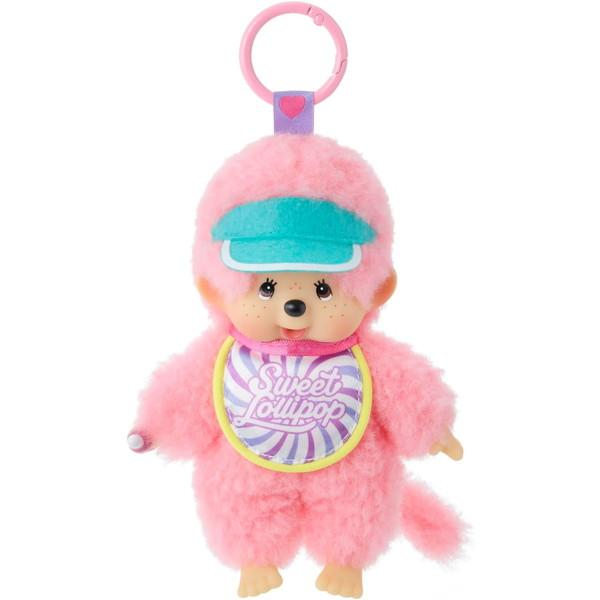 Monchhichi｜Sweet Lollipop Mascot Holder /Plush Keychain｜13.5×8.5×6cm approx.
