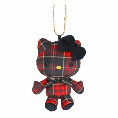 HelloKitty｜Sanrio 50th Anniversary Collection Tartan Mascot Holder /Plush Keychain｜ 85x100x45mm approx.