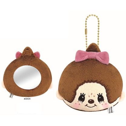 Monchhichi｜Plush Mirror Keychain｜H115 x W115 x D40mm approx.