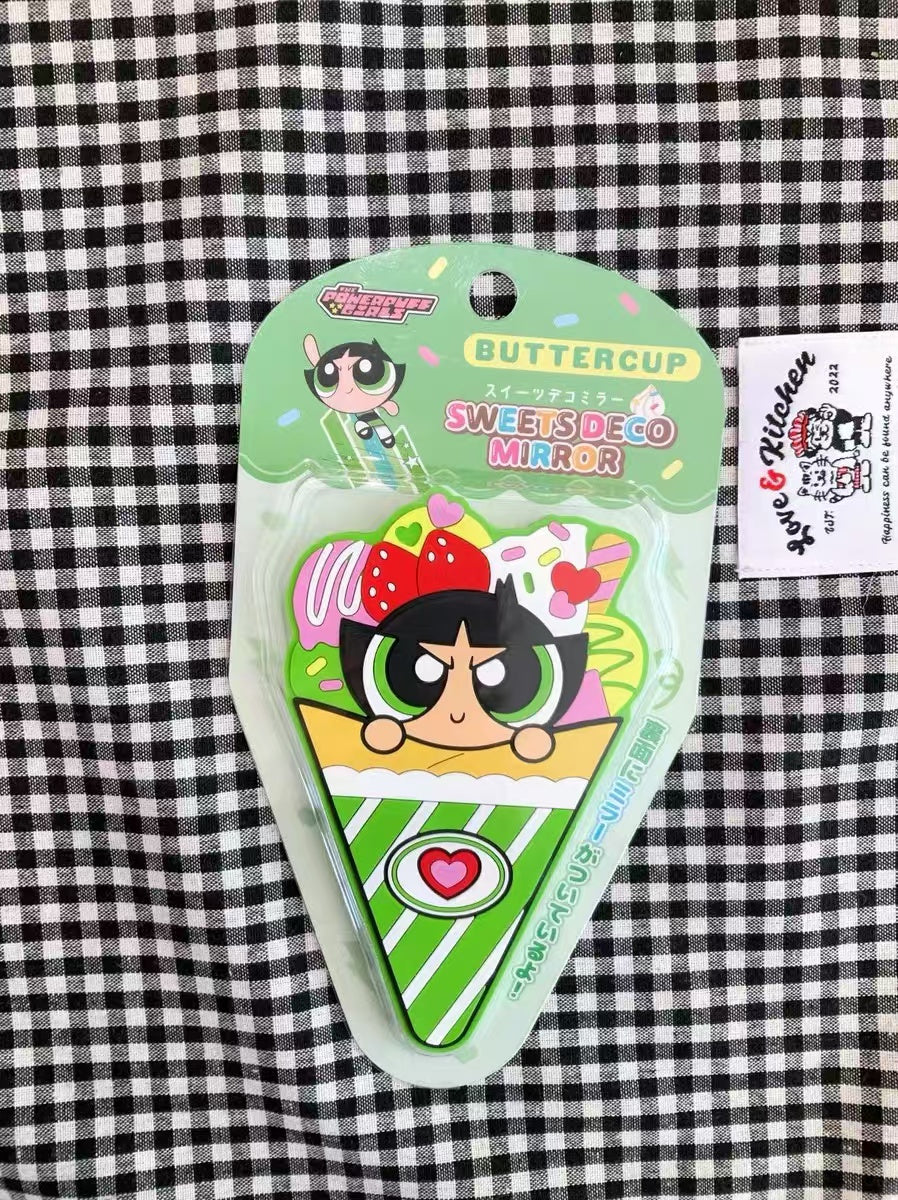 Powerpuff Girls｜Dessert Crepe Deco Mirror｜119×74mm approx.