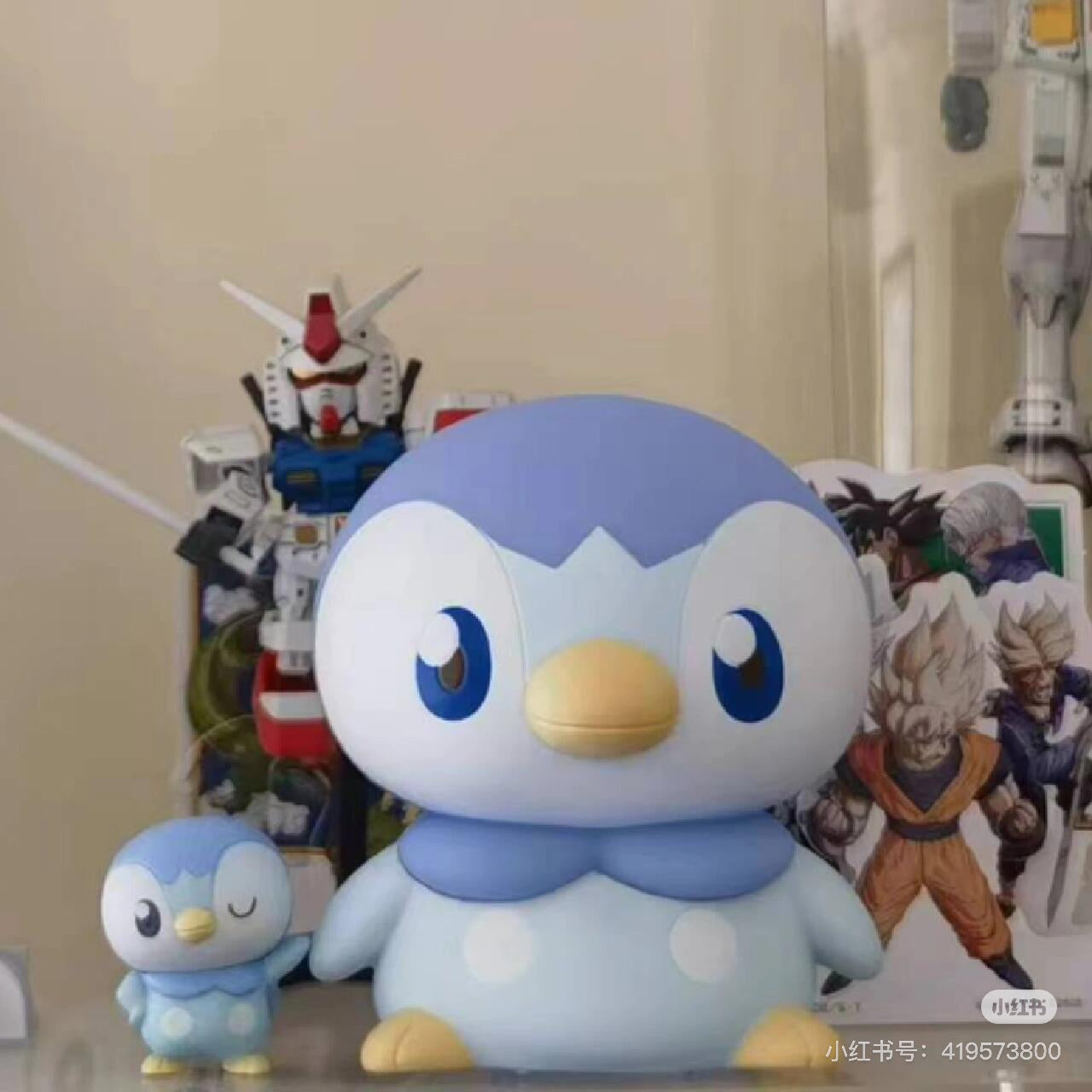 Pikachu皮卡丘｜Takara Tomy Pokemon-Pokepeace Puni Kyun Light - Piplup 宝可梦软软捏捏多段变光波加曼小夜灯｜约15 x 15 x 10cm