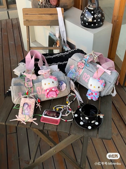 Hello kitty｜Sakura Kimono Mascot Holder /Plush Keychain｜5.5×8×12cm approx.