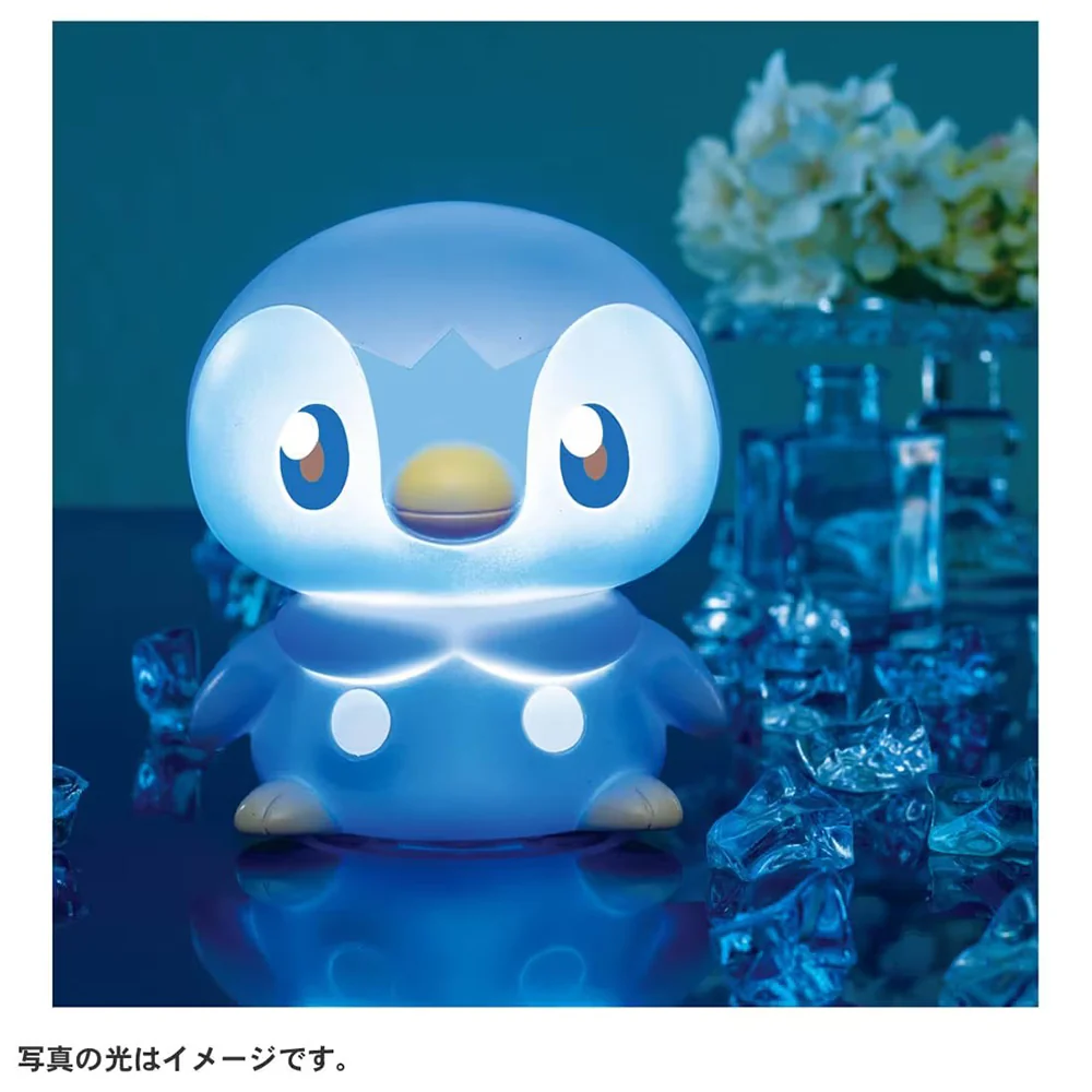 Pikachu皮卡丘｜Takara Tomy Pokemon-Pokepeace Puni Kyun Light - Piplup 宝可梦软软捏捏多段变光波加曼小夜灯｜约15 x 15 x 10cm
