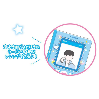 Q-LiA｜Heisei Retro Flip Phone Style Kamio Memo Pad Pukupuku Awawa-chan｜75×128×10mm approx.