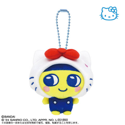 Tamagotchi｜Purinui Sanrio Keychain Small Mascot Holder /Plush Keychain｜6.0 x 8.0 x 11.0cm approx.✔️