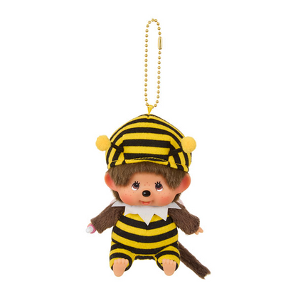 Monchhichi｜ Kao Deka  Mascot Holder /Plush Keychain｜H11 x W8 x D6cm approx.