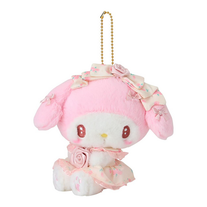 Sanrio三丽鸥｜Mascot Holder /Dolly Rose多莉玫瑰限量系列手捧花毛绒玩偶挂件/包挂｜约10.5×8×13cm