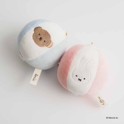 Miffy｜BRUNA SUMMER MOTIF MINI Beach Ball Mascot Holder /Plush Keychain｜φ70mm approx.