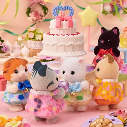 【limit 1】SylvanianFamilies｜Baby Cat Set 5 Babies Doll Epoch Calico Critters