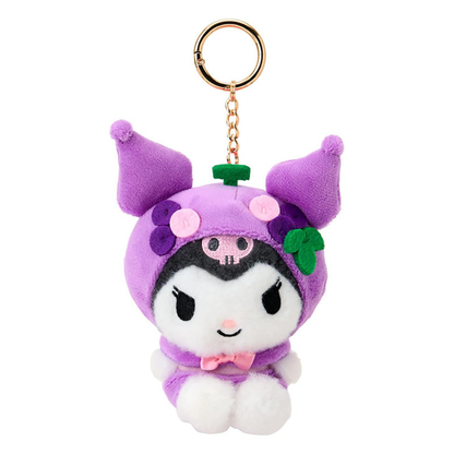 Sanrio｜Fruit Design Mascot Holder /Plush Keychain｜13.1 x 11.0 x 8.5cm approx.
