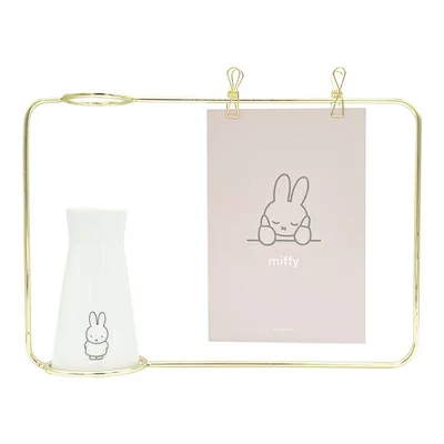Miffy米菲｜金属相框+陶瓷花瓶装饰套装｜约20cm×27cm×6.3cm