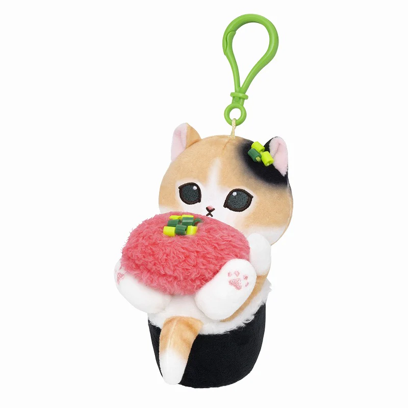 Mofusand｜ Sushi-like Cat Nyan Mascot Holder /Plush Keychain ｜H120 x W70 x D130mm approx.