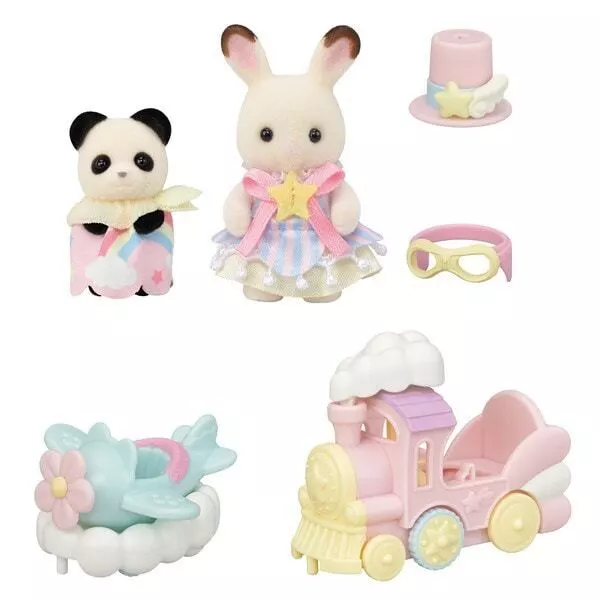 SylvanianFamilies｜Amusement Park Vehicle Set -Train and Airplane