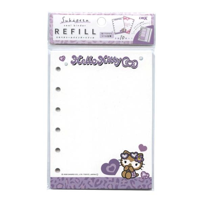 Sanrio｜Hello Kitty 6 Hole Sticker Binder Refill｜10 sheets