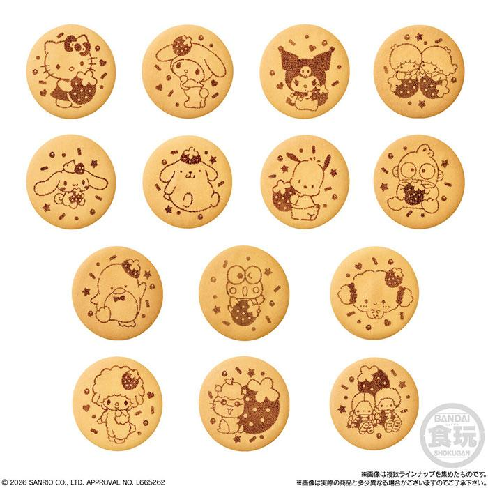 Sanrio｜Candy Sanrio Characters Embroidered Tin Badge Biscuit mystery bag/blind box/All 15 types｜1pc