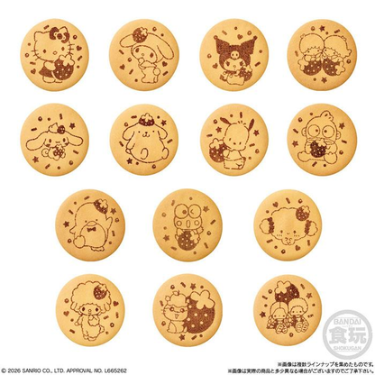 Sanrio｜Candy Sanrio Characters Embroidered Tin Badge Biscuit mystery bag/blind box/All 15 types｜1pc