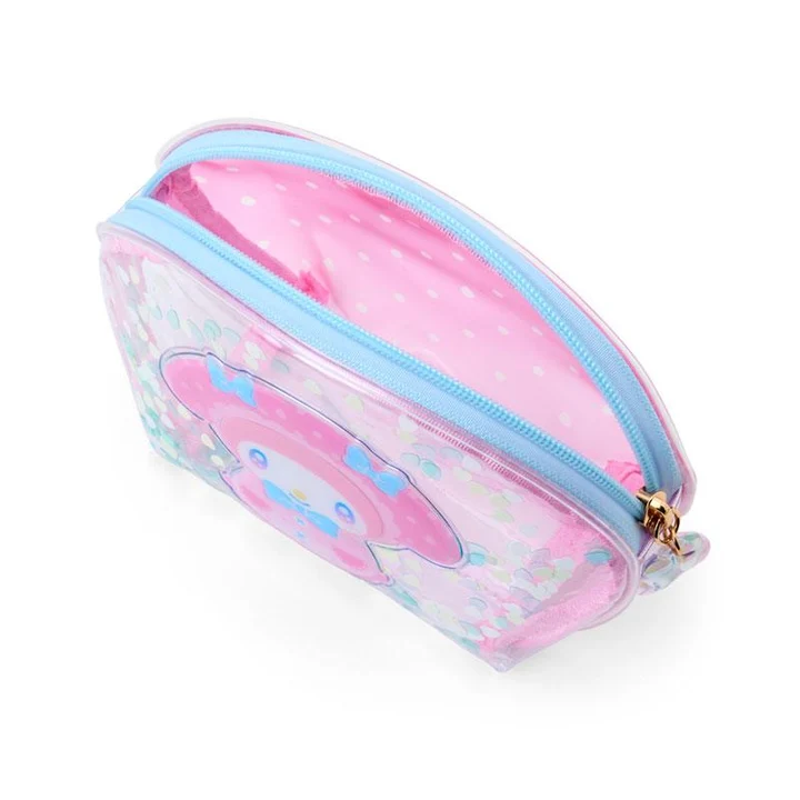 Sanrio｜Sweet Rain Collection Glitter Clear Cosmetic Pouch｜18×7×12.5cm approx.