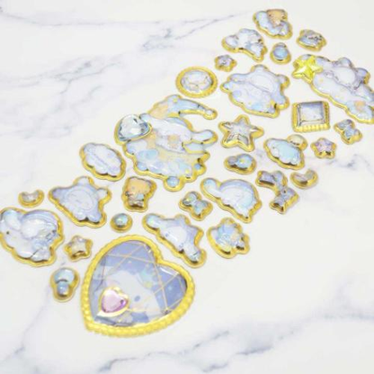 Sanrio｜Gold Foil Jewel Sticker｜220×95×5mm approx.