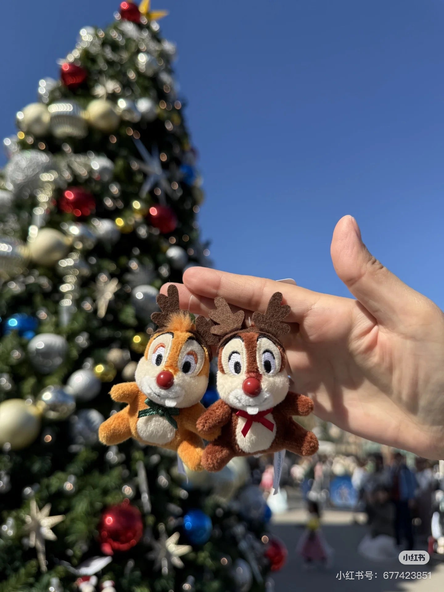 Disney迪士尼｜东迪2024圣诞限定 mini毛绒挂件/吊坠/拉链头/手机扣