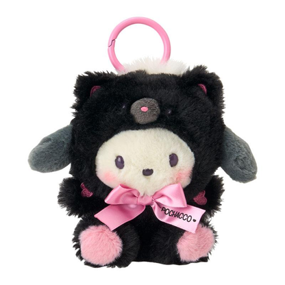Sanrio｜Black Animals Mascot Holder /Plush Keychain｜W15×D7×H14.5cm approx.