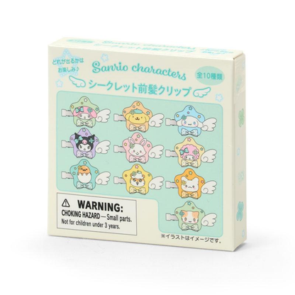 Sanrio｜Sparkling Wish Characters Flocked Star Hair Clip（B）mystery bag/blind box/All 8 types｜1pcs