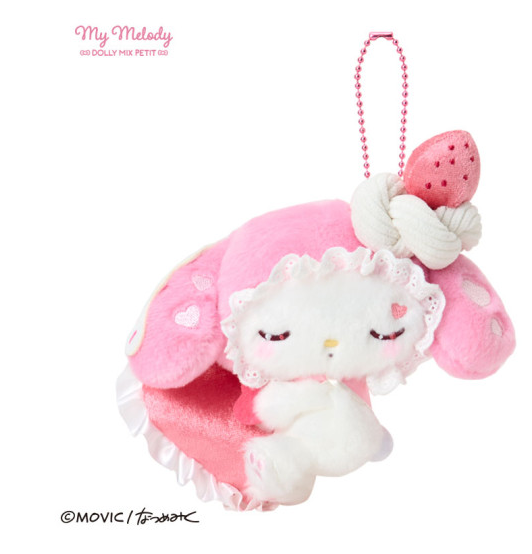 Sanrio｜Dolly Mix Petit Mascot Holder /Plush Keychain｜12×7×14cm approx.