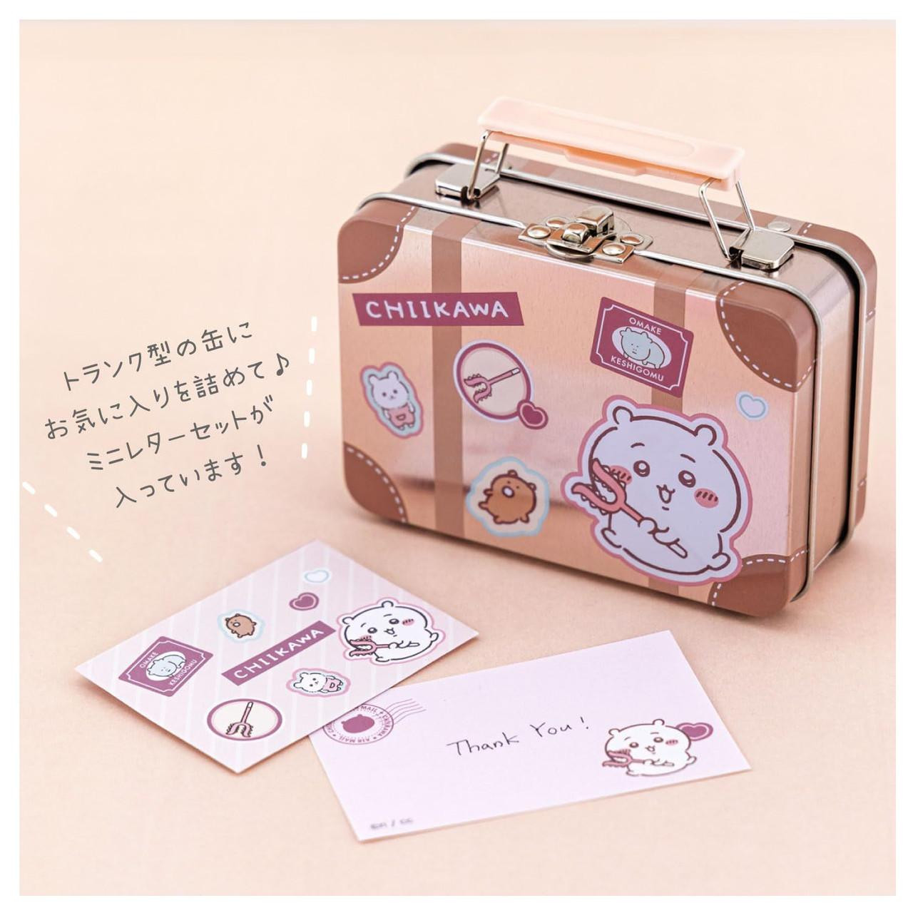 Chiikawa｜Travel Suitcase Can Case Mini Letter Set｜105×80×42mm approx.
