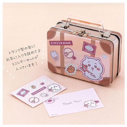 Chiikawa｜Travel Suitcase Can Case Mini Letter Set｜105×80×42mm approx.